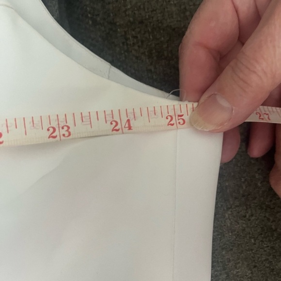 David's Bridal White Wedding Dress with Silver Accents - Picture 3 of 7